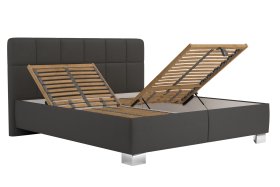 Dvoulůžko Kelly v rozměru 180x200 cm, v potahu Loft Grey, polohování