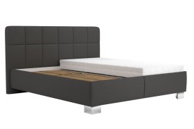 Dvoulůžko Kelly v rozměru 180x200 cm, v potahu Loft Grey, bez matrace