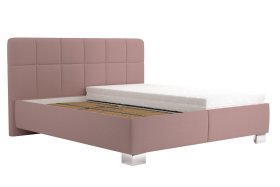 Dvoulůžko Kelly v rozměru 180x200 cm, v potahu Enjoy 19 Flamingo, bez matrace