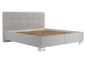 Dvoulůžko Kelly v rozměru 180x200 cm, v potahu Bravo 11 Silver, bez matrací
