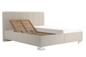 Dvoulůžko Kelly v rozměru 180x200 cm, v potahu Bravo 2 Nature, polohování hlavy