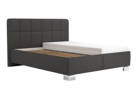 Dvoulůžko Kelly v rozměru 160x200 cm, v potahu Loft Grey, bez matrace