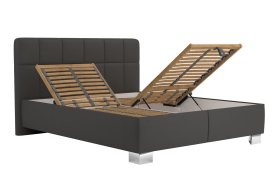 Dvoulůžko Kelly v rozměru 160x200 cm, v potahu Loft Grey, polohování