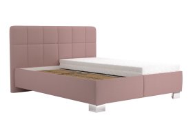Dvoulůžko Kelly v rozměru 160x200 cm, v potahu Enjoy 19 Flamingo, bez matrace