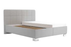 Dvoulůžko Kelly v rozměru 160x200 cm, v potahu Bravo 11 Silver, bez matrace