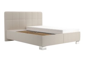 Dvoulůžko Kelly v rozměru 160x200 cm, v potahu Bravo 2 Nature, bez matrace