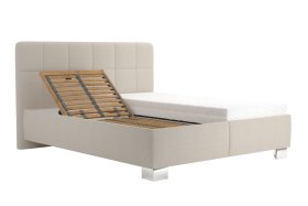 Dvoulůžko Kelly v rozměru 160x200 cm, v potahu Bravo 2 Nature, polohování hlavy