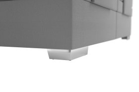 Boxspring Margo v rozměru 200x200 cm, v potahu Arte 23, podnoží