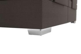 Boxspring Margo v rozměru 200x200 cm, v potahu Arte 5 Stone, podnoží