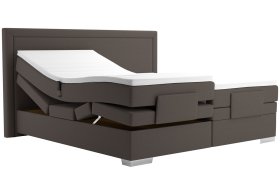 Boxspring Margo v rozměru 200x200 cm, v potahu Arte 5 Stone, polohování