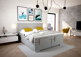 Boxspring Margo v rozměru 180x200 cm, v potahu Arte 23, interiér