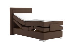 Boxspring Margo v rozměru 100x200 cm, v potahu Enjoy 4 Brown, polohování