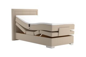 Boxspring Margo v rozměru 100x200 cm, v potahu Enjoy 2 Camel, polohování