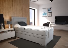 Boxspring Margo v rozměru 100x200 cm, v potahu Arte 23, interiér