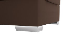 Boxspring Margo v rozměru 90x200 cm, v potahu Enjoy 4 Brown, podnoží