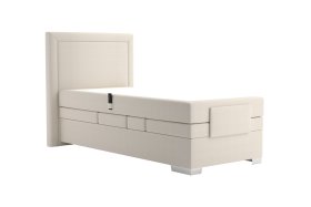 Boxspring Margo v rozměru 90x200 cm, v potahu Enjoy 1 Beige, bez topperu