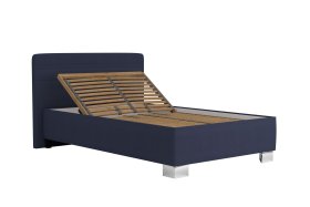 Jednolůžko Sendy v rozměru 120x200 cm, v potahu Milano 3920 Nav, ukázka polohování hlavy