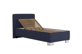 Jednolůžko Sendy v rozměru 90x200 cm, v potahu Milano 3920 Nav, ukázka polohování hlavy 