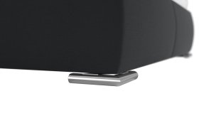 Dvoulůžko Sanza v rozměru 180x200 cm, v potahu Savoy 94 DK. GR., podnoží