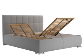 Dvoulůžko Sanza v rozměru 180x200 cm, v potahu Savoy 91 Silver, polohování