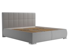 Dvoulůžko Sanza v rozměru 180x200 cm, v potahu Savoy 91 Silver, bez matrací