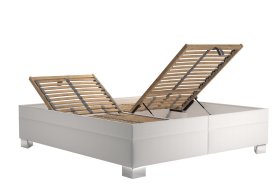 Dvoulůžko Nadia v rozměru 180x200 cm, v potahu Savoy 21, ukázka polohování roštu 