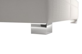 Dvoulůžko Nadia v rozměru 180x200 cm, v potahu Savoy 21, ukázka nožičky 