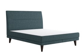 Dvoulůžko Lolla v rozměru 180x200 cm, v potahu Crown 13 Ocean Blue, bez topperu