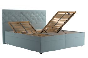 Dvoulůžko Neapol v rozměru 180x200 cm, v potahu Matrix 23 Aqua, polohování