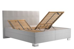 Dvoulůžko Venus v rozměru 180x200 cm, v potahu Bravo 11 Silver, polohování