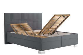 Dvoulůžko Venus v rozměru 160x200 cm, v potahu Enjoy 22 Anthra, polohování