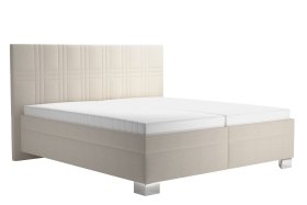 Dvoulůžko Venus v rozměru 180x200 cm, v potahu Bravo 2 Nature, s matracemi