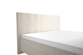 Dvoulůžko Venus v rozměru 180x200 cm, v potahu Bravo 2 Nature, detail čela