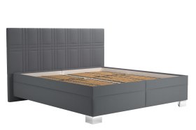 Dvoulůžko Venus v rozměru 180x200 cm, v potahu Enjoy 22 Anthra, bez matrací