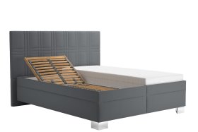 Dvoulůžko Venus v rozměru 160x200 cm, v potahu Enjoy 22 Anthra, polohování hlavy