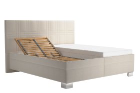 Dvoulůžko Venus v rozměru 180x200 cm, v potahu Bravo 2 Nature, polohování hlavy