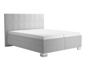 Dvoulůžko Venus v rozměru 160x200 cm, v potahu Bravo 11 Silver, s matracemi
