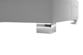 Dvoulůžko Venus v rozměru 160x200 cm, v potahu Bravo 11 Silver, podnoží