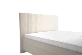 Dvoulůžko Venus v rozměru 160x200 cm, v potahu Bravo 2 Nature, detail čela