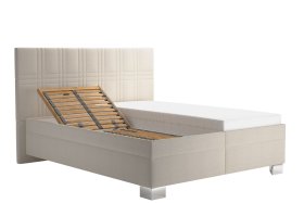 Dvoulůžko Venus v rozměru 160x200 cm, v potahu Bravo 2 Nature, polohování hlavy