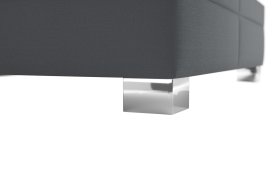 Dvoulůžko Venus v rozměru 160x200 cm, v potahu Enjoy 22 Anthra, podnoží