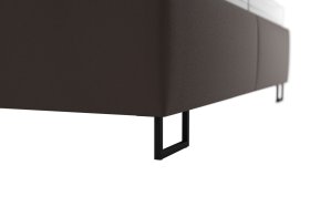 Dvoulůžko Margaret v rozměru 180x200 cm, v potahu Prima 6 Taupe, podnoží