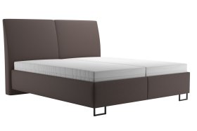 Dvoulůžko Margaret v rozměru 180x200 cm, v potahu Prima 6 Taupe, s matracemi