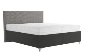 Dvoulůžko Sonia v rozměru 180x200 cm, v potahu Aston 17 a Nero Grey, s matracemi