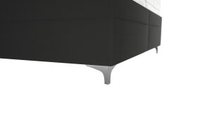 Dvoulůžko Sonia v rozměru 180x200 cm, v potahu Aston 17 a Nero Grey, podnoží