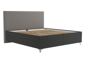 Dvoulůžko Sonia v rozměru 180x200 cm, v potahu Aston 17 a Nero Grey, bez matrací