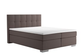 Boxspring Potenza v rozměru 160x200 cm, v potahu Prima 6 Taupe, s topperem