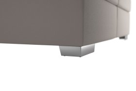 Boxspring Potenza v rozměru 160x200 cm, v potahu Prima 12 Silver, podnoží