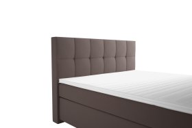 Boxspring Potenza v rozměru 160x200 cm, v potahu Prima 6 Taupe, detail čela 