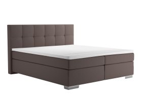 Boxspring Potenza v rozměru 180x200 cm, v potahu Prima 6 Taupe. s topperem 